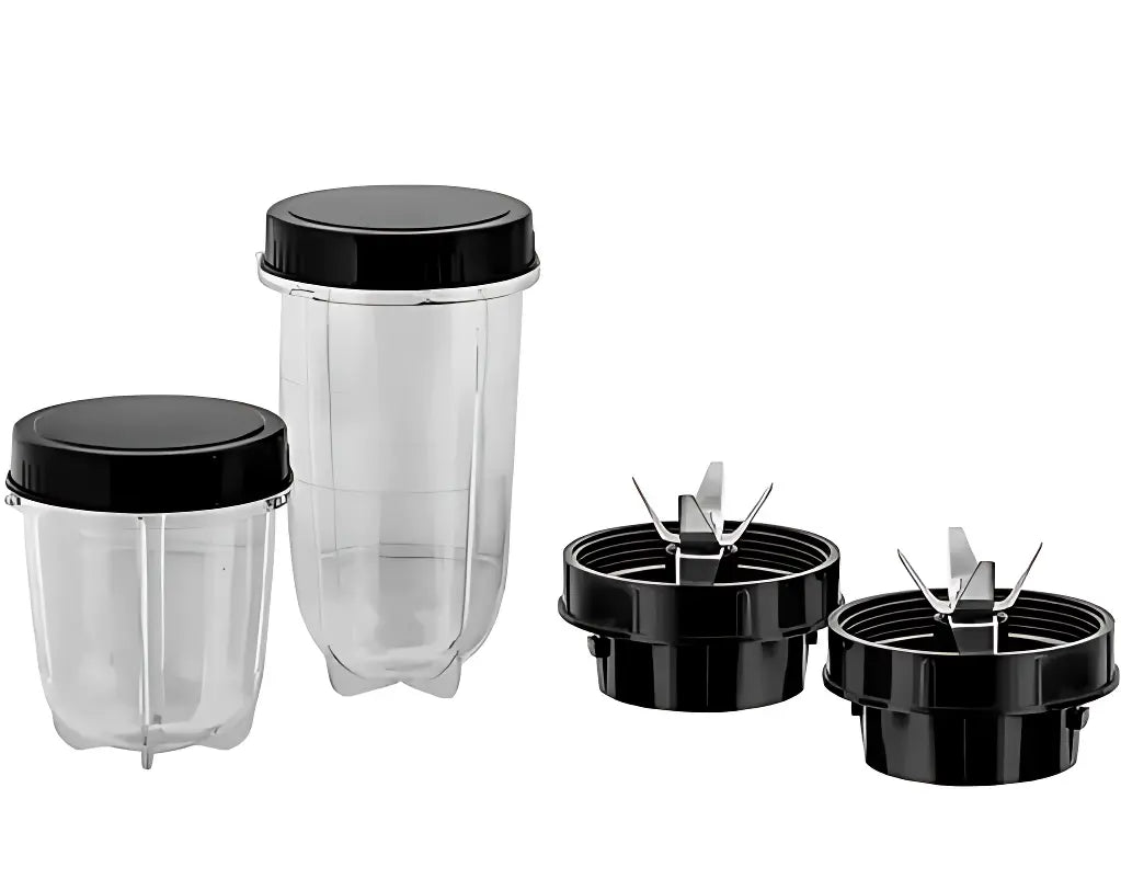 Bullet Mixer Grinder Juicer Jars – Combo Pack of 2 (500ml + 250ml) | Multipurpose BPA-Free Blender Jars with Lids