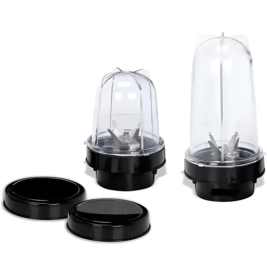 Bullet Mixer Grinder Juicer Jars – Combo Pack of 2 (500ml + 250ml) | Multipurpose BPA-Free Blender Jars with Lids