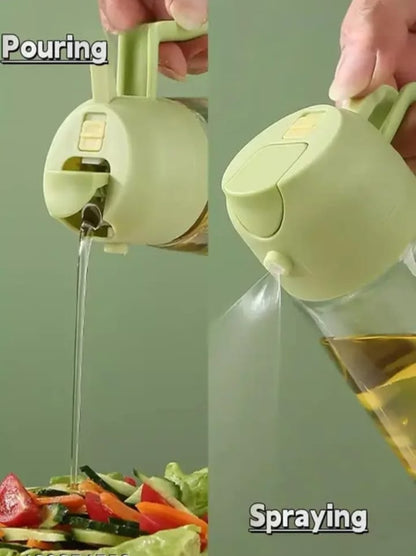 2 in 1 Leak-Proof Multipurpose Oil Dispenser Bottle – 500ml