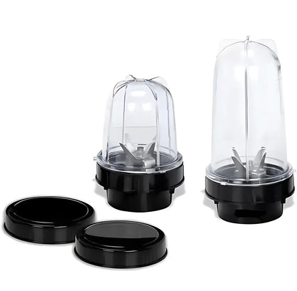 Bullet Mixer Grinder Juicer Jars – Combo Pack of 2 (500ml + 250ml) | Multipurpose BPA-Free Blender Jars with Lids