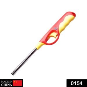 0154 Plastic Flame & Gas refillable Lighter (Multicolour)