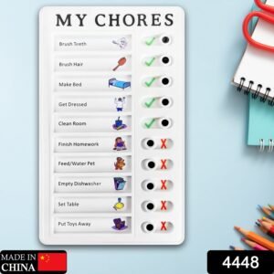 4448 Portable My Chores Home Note Board Management Planning Memo Boards Reminding Time.