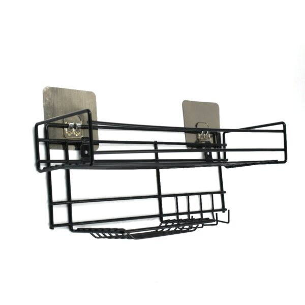 9009 3 in 1 Shower Shelf Rack for storing and holding various household stuffs and items etc.