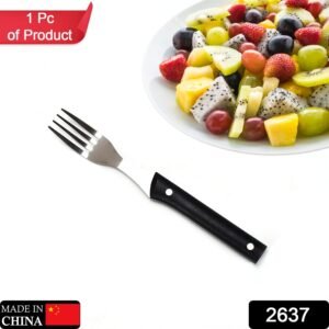 2637 Stainless steel fork with comfortable grip dining fork (1pc)