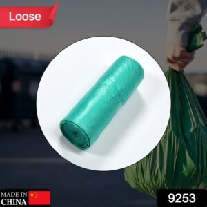 9253 1Roll Green Garbage Bags/Dustbin Bags/Trash Bags