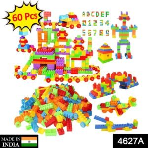 4627 A Building Blocks 60 Pc widely used by kids and children for playing and entertaining purposes among all kinds of household and official places etc.