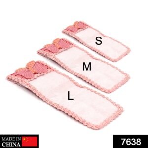 7638 3pc Remote Cover with Bow Knot for TV, Air Conditioner, D2H, DTH Remote Control Dust Cover