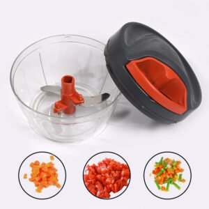 2913b Chopper with 3 Blades for Effortlessly Chopping Vegetables and Fruits for Your Kitchen (brown box)