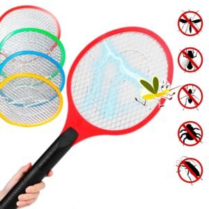 1726 Mosquito Killer Racket Rechargeable Handheld Electric Fly Swatter Mosquito Killer Racket Bat, Electric Insect Killer (Quality Assured) (with Cable)