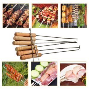 7118 Barbecue Skewers for BBQ Tandoor, Grill (Pack Of 12)