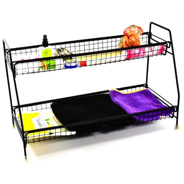 4927 Metal Space Saving Multi-Purpose Kitchen Spice Rack Storage Organizer Shelf Stand .