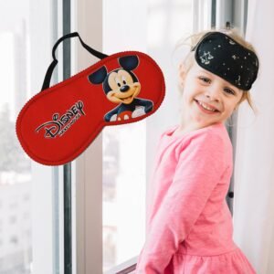 7366 MICKEY MOUSE SLEEPING MASK LIGHTWEIGHT COTTON FABRIC BLINDFOLD SOFT EYE MASK SUPER NEW PREMIUM EYE MASK (1 PC)