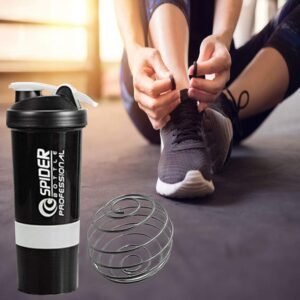 1771 SHAKER BOTTLE FOR GYM|GYM SHAKER|SIPPER BOTTLE|BPA-FREE AND 100% LEAK-PROOF PROTEIN SHAKER BOTTLE WITH 2 EXTRA STORAGE COMPARTMENT (500ML SHAKER)
