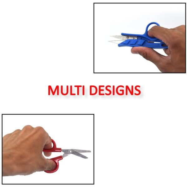 7626 mini scissors for cutting and designing purposes by student and all etc. (Moq :-100)