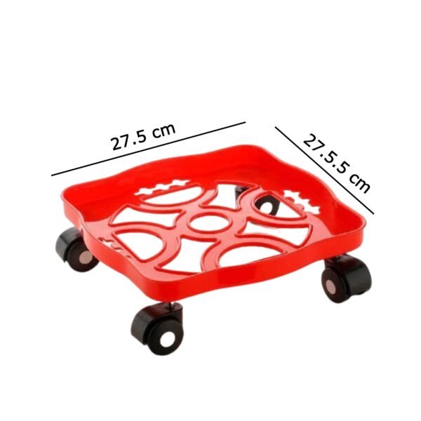 0099 Square Plastic Gas Cylinder Trolley