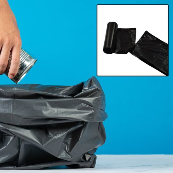 9230 Black 2Rolls Garbage Bags/Dustbin Bags/Trash Bags