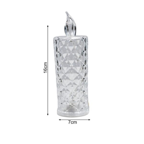 6241 Rose Candles for Home Decoration, Crystal Candle Lights