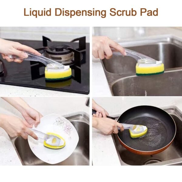 7200 Liquid dispensing Scrub widely used for washing and cleaning utensils and all kitchen stuff to make them again clean and shiny.