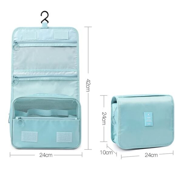 7292 Men's and Women's Waterproof Foldable Multifunction Portable Travel Toiletry Kit Cosmetic Makeup Pouch Organizer Bag