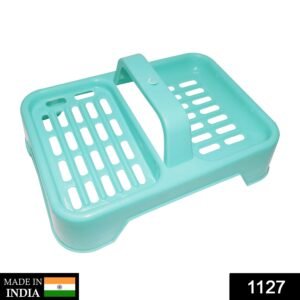 1127 2 in 1 Soap keeping Plastic Case for Bathroom use