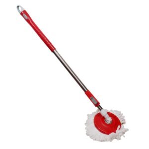 0842 Home Cleaning - Stainless Steel 360 Degree Rotating Pole Microfiber Mop Rod Stick