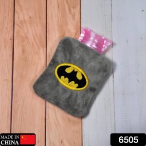 6505 Batman small Hot Water Bag with Cover for Pain Relief, Neck, Shoulder Pain and Hand, Feet Warmer, Menstrual Cramps.