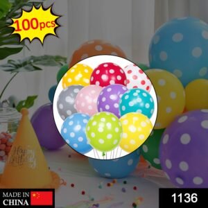 1136 Balloon Pack for Birthday Party Decoration & Occasions (100 pcs)