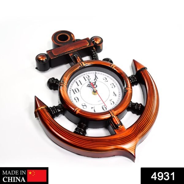 4931 Anchor Wall Clock for Home (Moq :- 24 Pcs)