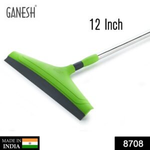 8708 Ganesh Telescopic Bathroom Wiper 12 Inch (30 cm), Plastic Floor Wiper