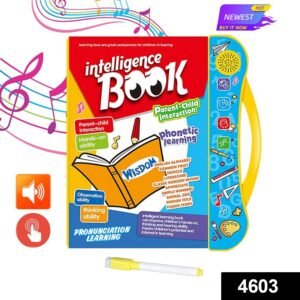4603 Intelligence Book, Musical Learning Study Book with Numbers, Letters