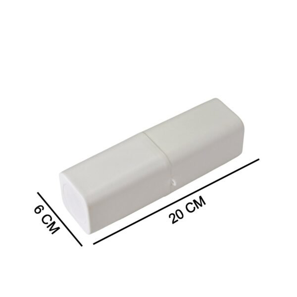 4992 White Square Shape Capsule Travel Toothbrush Toothpaste Case Holder Portable Toothbrush Storage Plastic Toothbrush Holder.