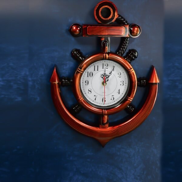 4931 Anchor Wall Clock for Home (Moq :- 24 Pcs)