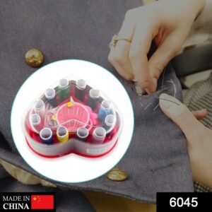 6045 Heart-Shaped Sewing Box Multi-Functional Convenient Sewing Tools