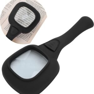 1573A Handheld Magnifying Glass 6 LED Illuminated Lighted Magnifier for Seniors Reading, Soldering, Inspection, Coins, Jewelry, Exploring