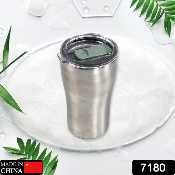 7180 Stainless Steel Vacuum Insulated  Insulated Coffee Cups Double Walled Travel Mug, Car Coffee Mug with Leak Proof Lid Reusable Thermal Cup for Hot Cold Drinks Coffee, Tea