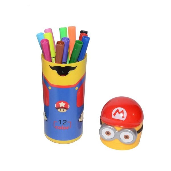 6175 Minions Sketch Pen Set with Attractive Designed Case (Pack of 12)