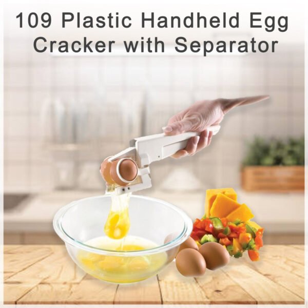 0109 Plastic Handheld Egg Cracker with Separator