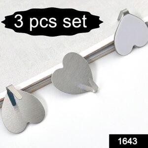 1643 Multipurpose Stainless Steel Adhesive Hooks