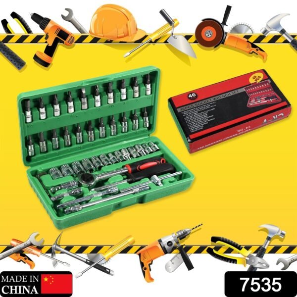 7535 Mechanic 46pc Tool Kit Set High Quality Tool Kit