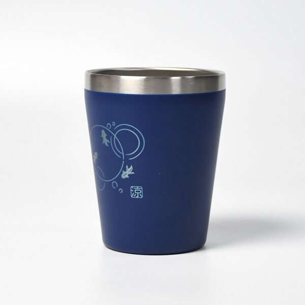 7184 Stainless Steel Drinking Glass for Water, Milk Tea Coffee Lassi Glass Tumbler  Premium Blue Glass
